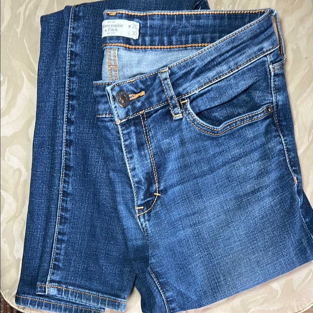Abercrombie & Fitch Women's Blue Skinny Jeans